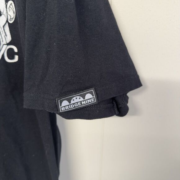 No Warning NWC Punk Band Bridge Nine Records Double Sided Graphic T Shirt L NWOT - Picture 4 of 10